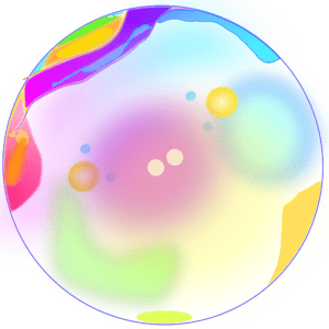 an iridescent bubble