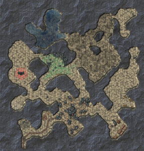 Map of an abandoned mine, Hex
