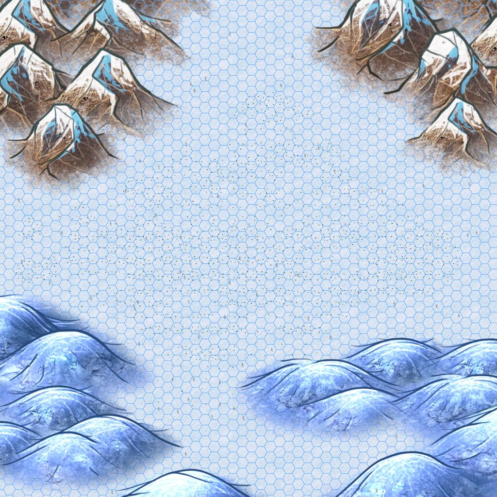 Caribou Valley Map, Hex Grid