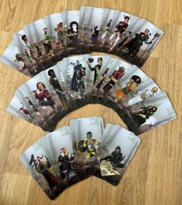 character card backs with character images