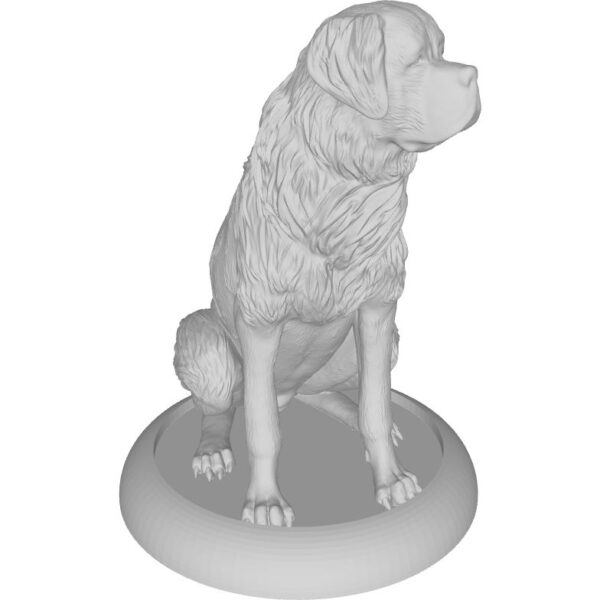 figure of large St. Bernard dog