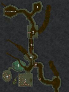 Numbered sewer battle map