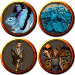 4 VTT tokens: bunnerfly, brapplebramble, Cedric, Thornwing Flutterkin