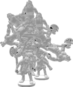 humanoid composite of gnoll minis