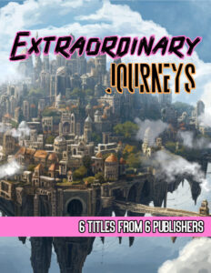 Extraordinary Journeys: 6 titles from 6 publishers. Big city floating in clouds