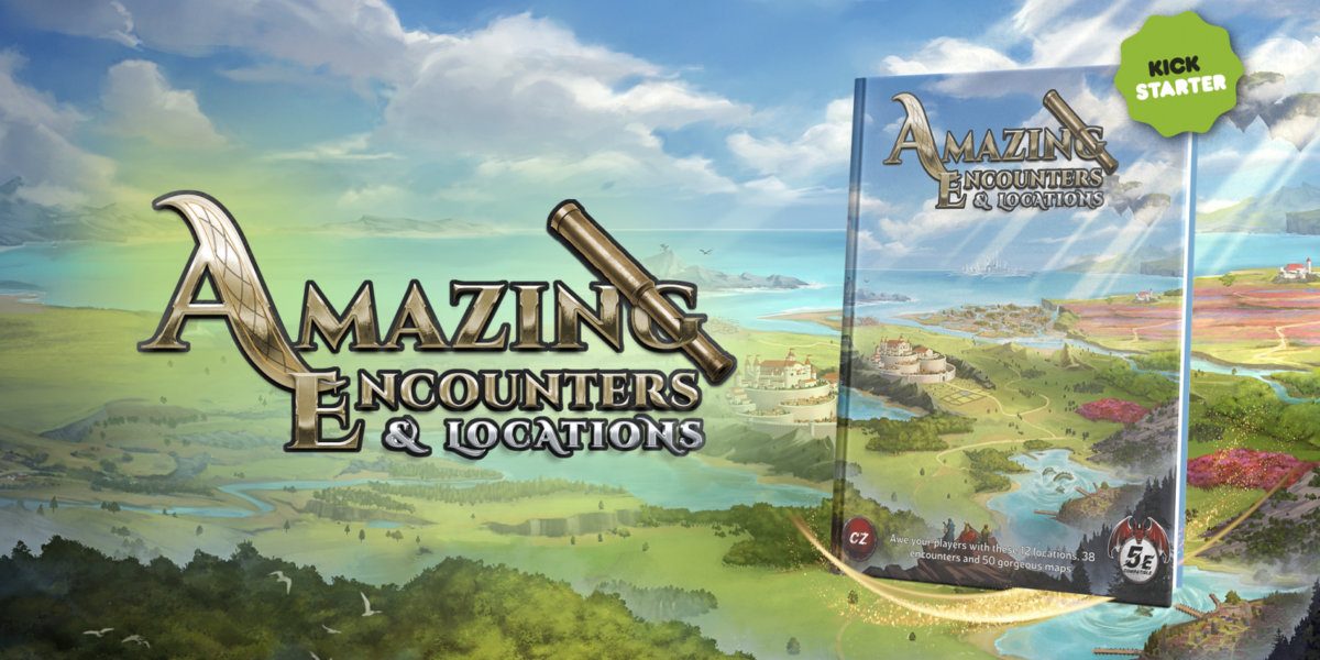 Amazing Encounters & Locations. CZRPG. Awe your players with these 12 locations, 38 encounters and 50 gorgeous maps. 5E